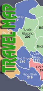 Northwest Vietnam map - Click to view large size