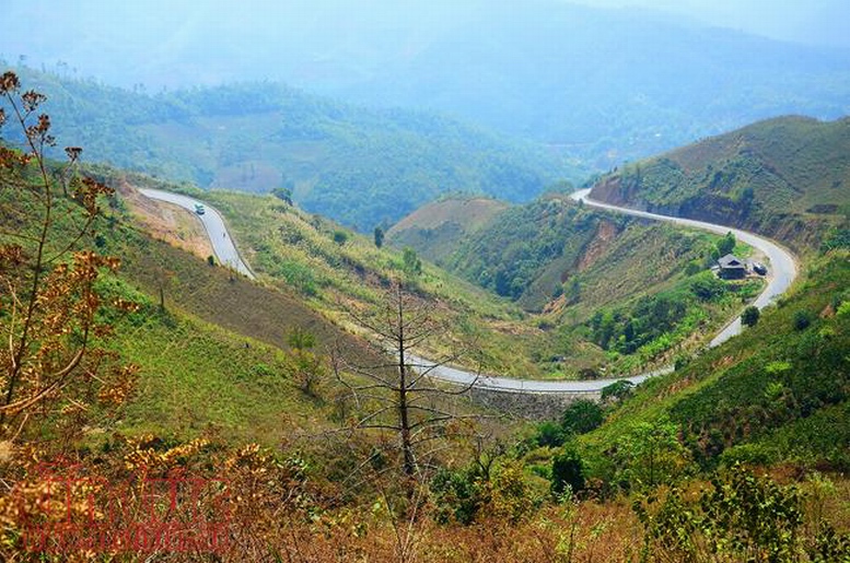 Muong Nhe - Dien Bien Bergweg Muong Nhe - Dien Bien Bergweg